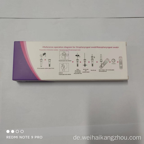 Schneller Selbsttesting Covid -19 Antigentest